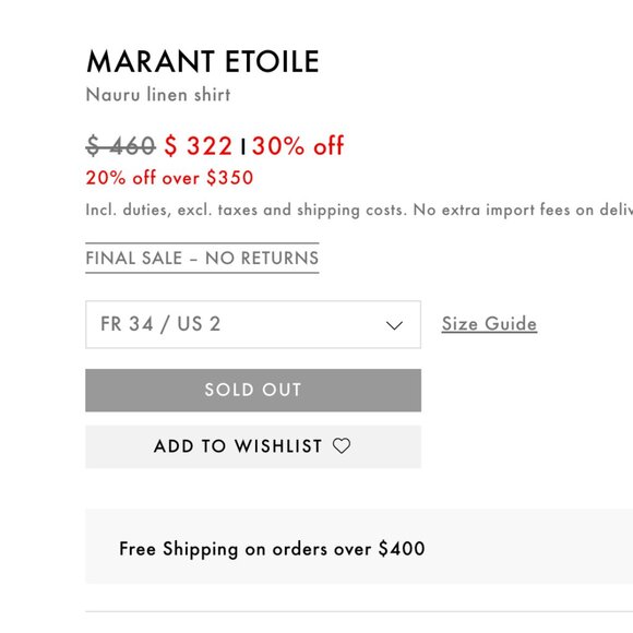 Isabel Marant Nauru Button Down Top Shirt Womens 34 Tan 2 US Linen Long Sleeve - Picture 8 of 12